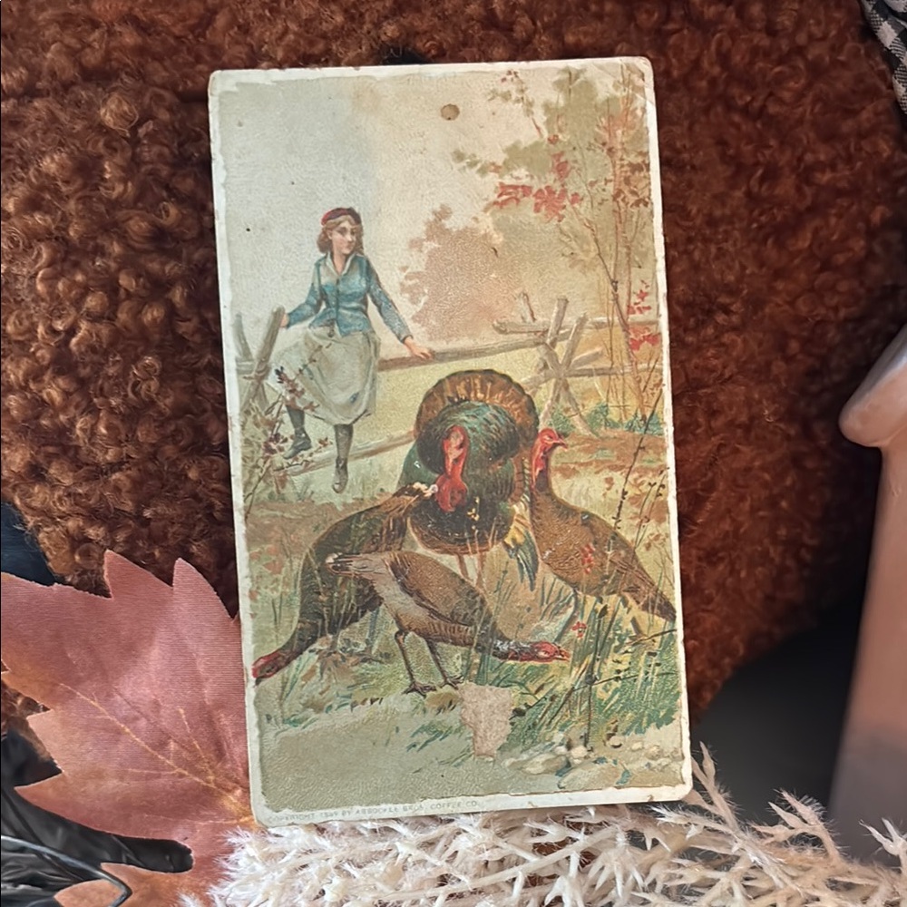 Antique advertisement card for Ariosa Coffee